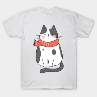 Cute Christmas Cat T-Shirt